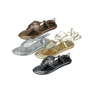Star Bay Gold lace up Sandals